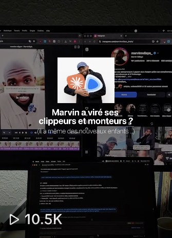 Une vidéo à 10,5 mille vues : Marvin a viré ses clippeurs et ses monteurs ?